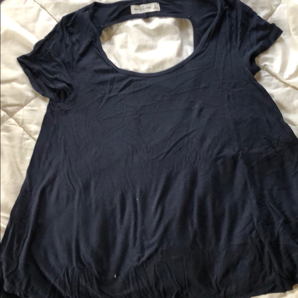 open back flared shirt